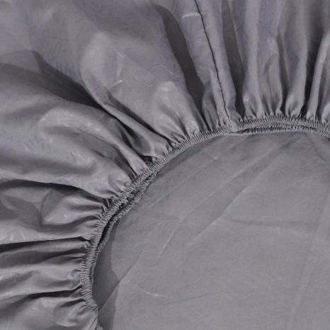 Простирадло на резинці (160*200*25) сіра гілочка №3850