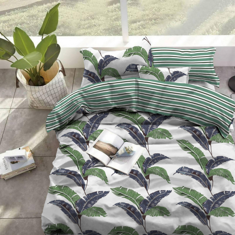 Тканина для постільної білизни Бязь "Gold" Lux "Тропічна мрія" GL1415 (A+B) - (50м+50м)