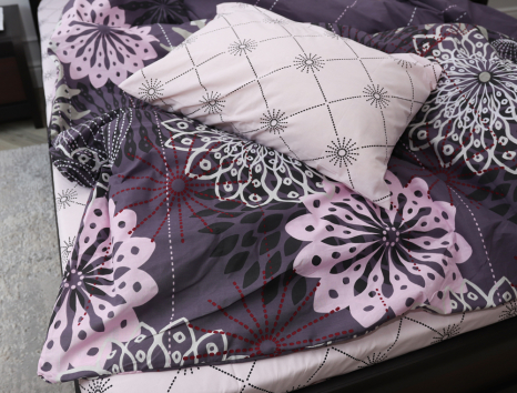 Полуторный набор постельного белья 150*220 из Бязи "Gold" №15523AB Черешенка™