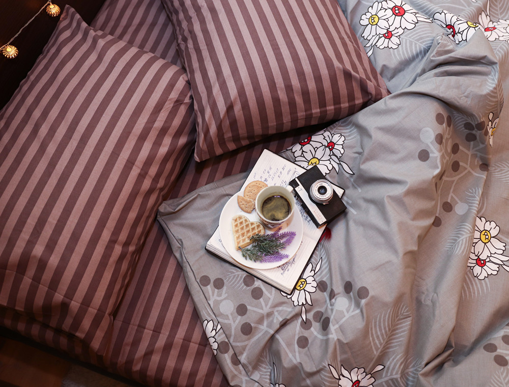 Семейный набор хлопкового постельного белья из Бязи "Gold" №151500AB Черешенка™