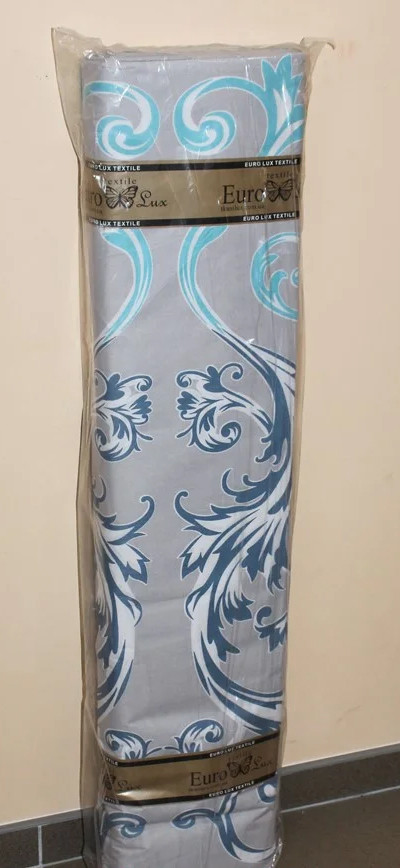 Ткань для постельного белья Бязь "Gold" Lux "Серый абстрактный принт" GL848