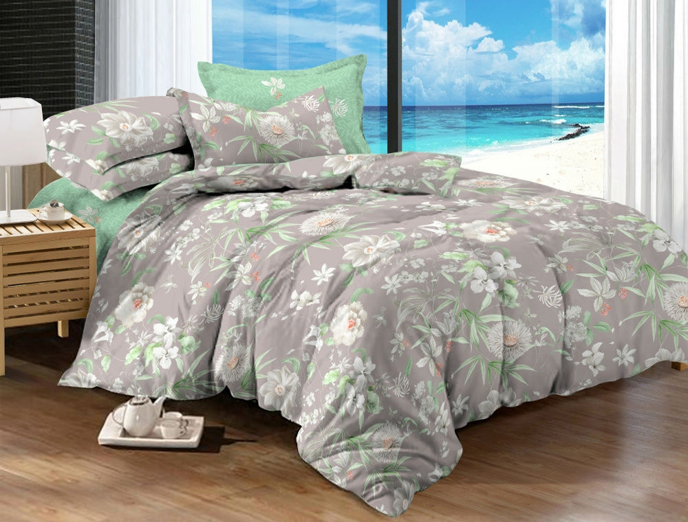 Ткань для постельного белья Сатин S43-6 (A+B) - (60м+60м)