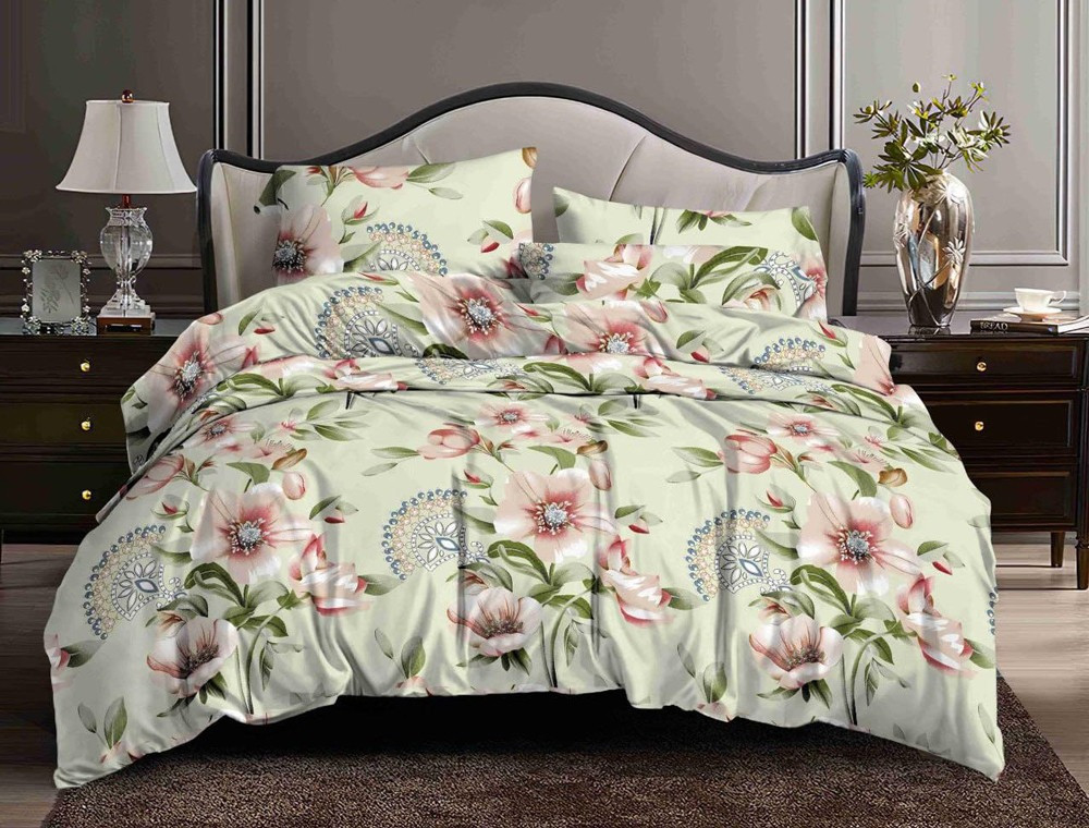 Полуторний набір постільної білизни 150*220 із полікотону №2010046 Черешенька™