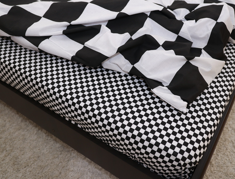 Двоспальний набір постільної білизни 180*220 із Бязі "Gold" №151522AB Черешенка™