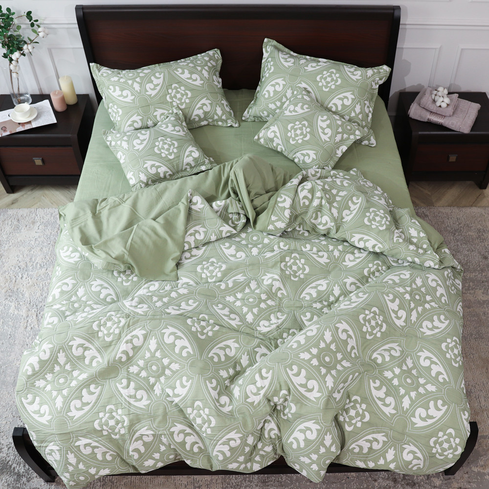 Евро макси набор постельного белья 200*230 из Муслина №600-11 Черешенка™