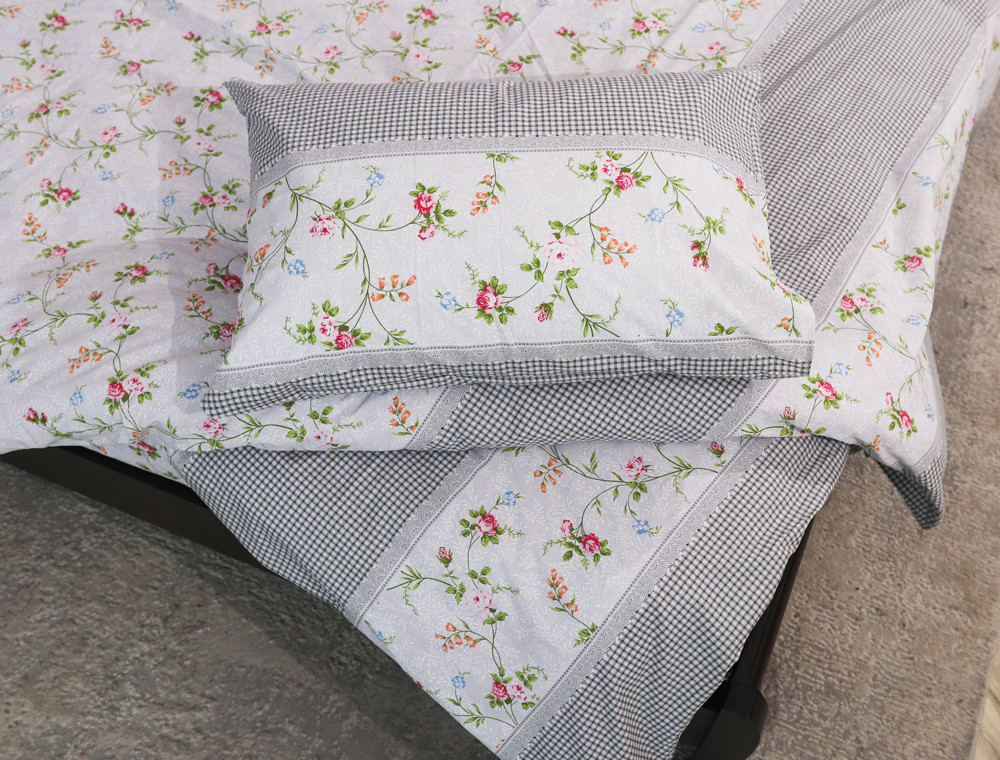 Двоспальний набір постільної білизни 180*220 із Бязі "Gold" №150059 Черешенька™