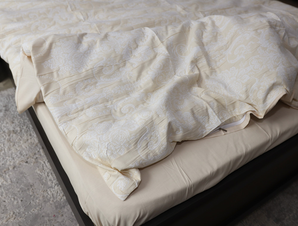 Євро-максі набір постільної білизни 200*230 із Мусліну №600-01 Черешенка™