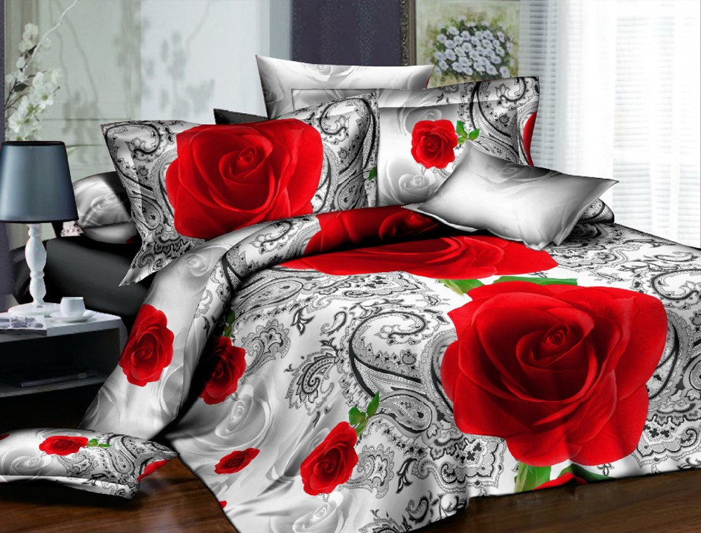 Полуторний набір постільної білизни 150*220 із полікотону №204047 Черешенька™