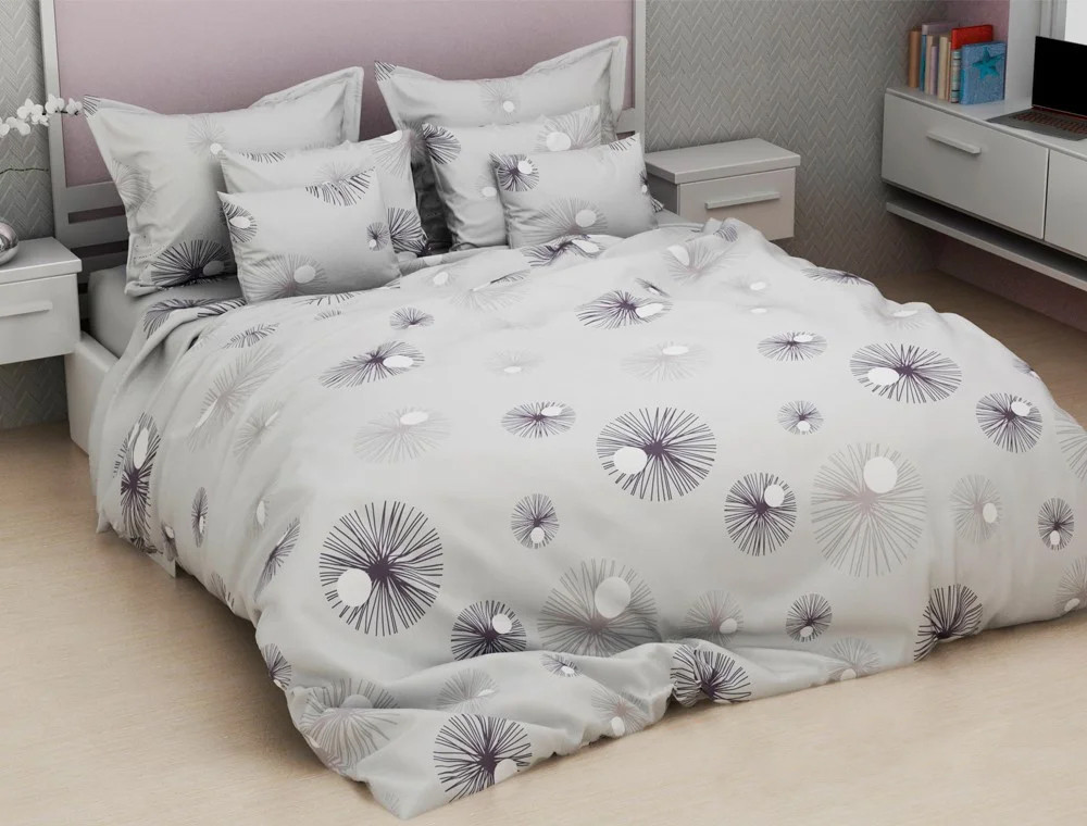 Тканина для постільної білизни Бязь "Gold" "Велика і маленька кульбаба" GLL4106