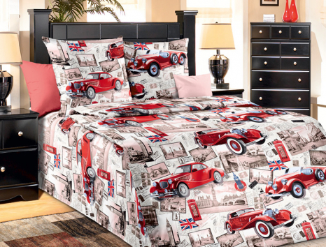 Дитячий комплект з Бязі "Gold" №16449 Черешенка™