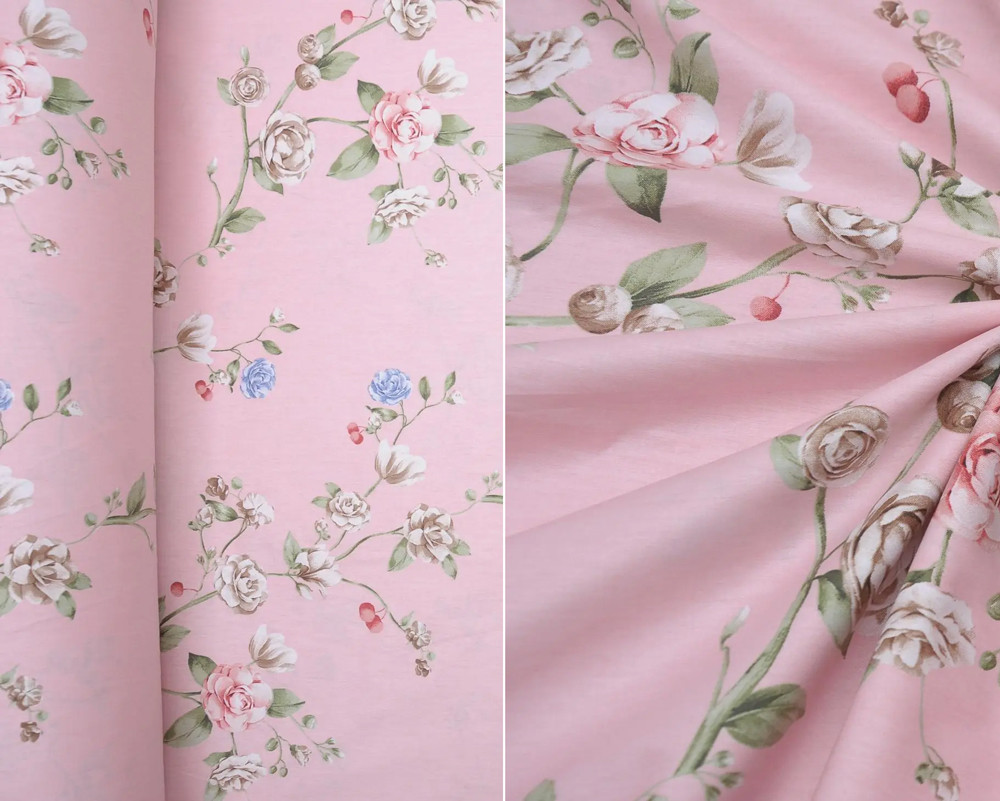 Ткань для постельного белья Сатин S-354A (60м)