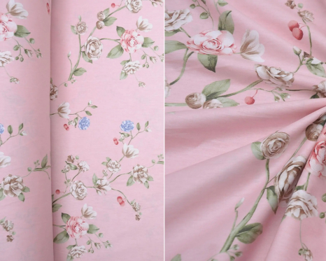 Ткань для постельного белья Сатин S-354A (60м)