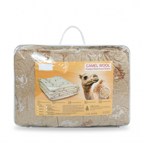 Євро ковдра-плед верблюжа вовна №42001