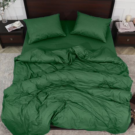 Семейный набор хлопкового постельного белья из Страйп Сатина №546350