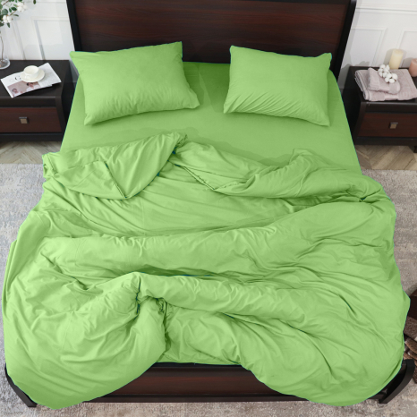 Полуторний набір постільної білизни 150*220 із мікрофібри №200237 Черешенка™