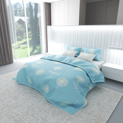 Євро-максі набір постільної білизни 200*220 із Бязі "Gold" №157553AB Черешенка™