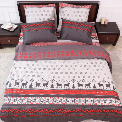 Полуторный набор постельного белья 150*220 из Сатина №484637  Черешенка™