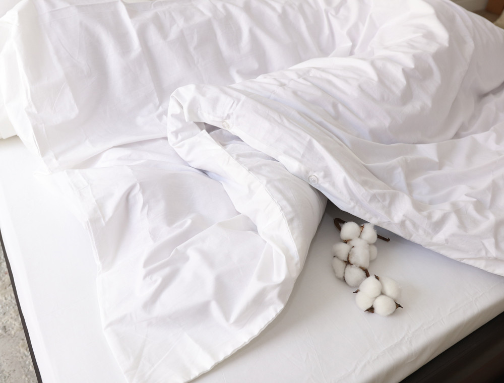 Евро макси набор постельного белья 200*220 из Сатина №White Черешенка™