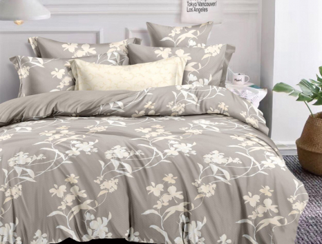 Евро макси набор постельного белья 200*220 из Сатина №036AB Черешенка™