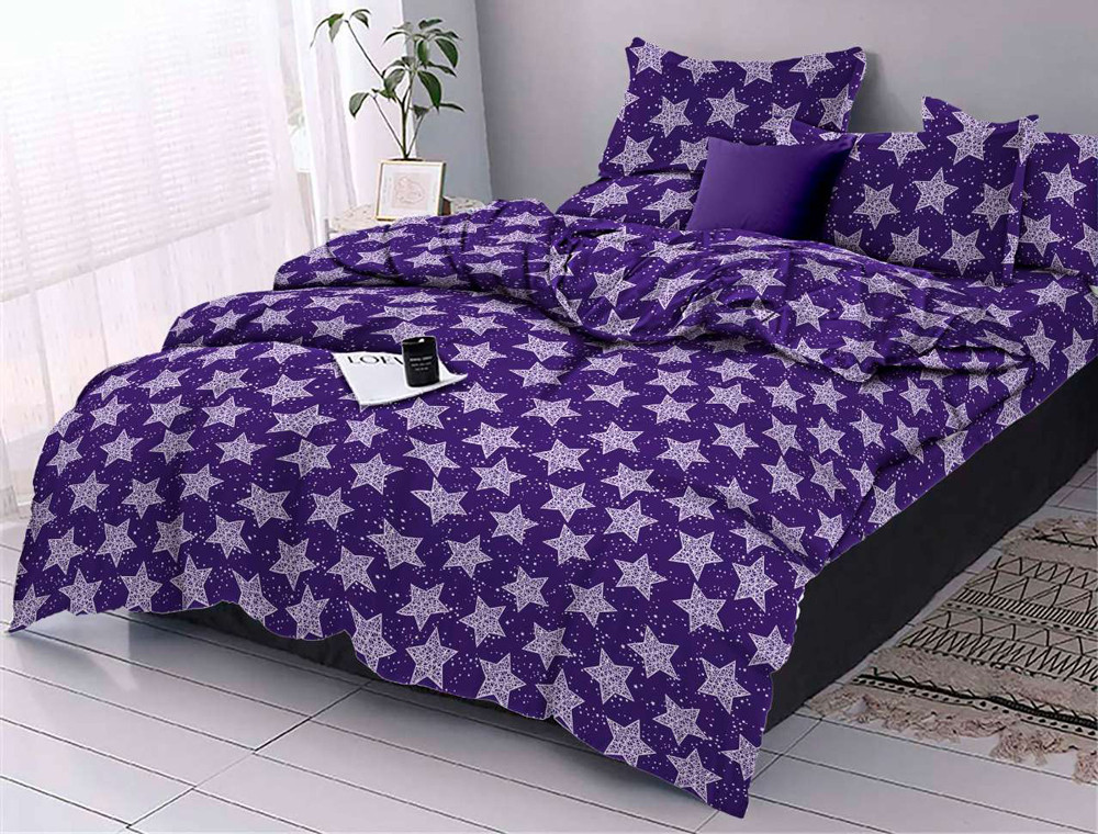 Ткань для постельного белья Бязь "Gold" Lux "Звезды" GL3455