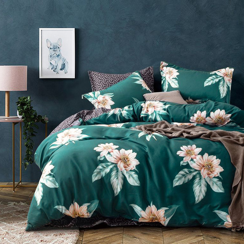 Тканина для постільної білизни Бязь "Gold" Lux GL1590green