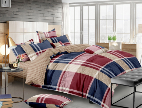 Ткань для постельного белья Сатин S-67-1 (A+B) - (60м+60м)