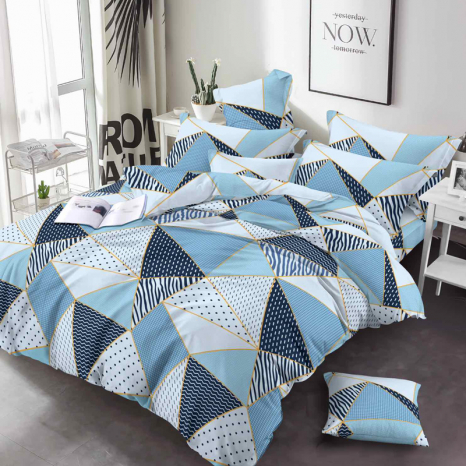 Тканина для постільної білизни Бязь "Gold" Lux GL3546blue