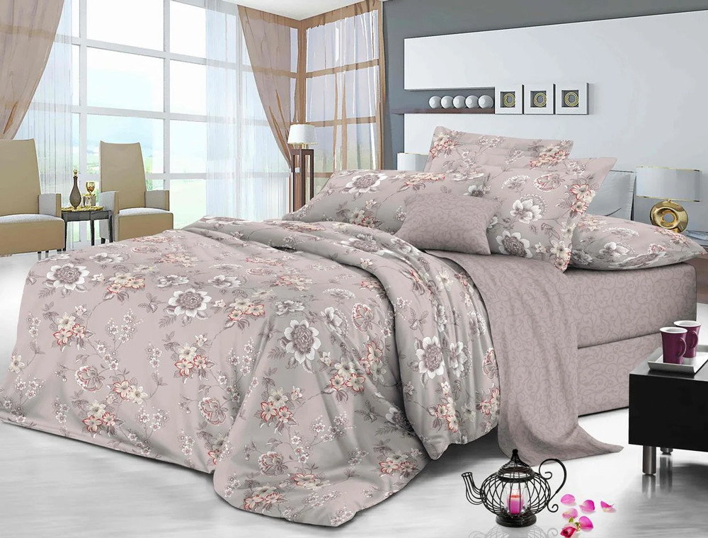 Ткань для постельного белья Сатин S25-9 (A+B) - (60м+60м)