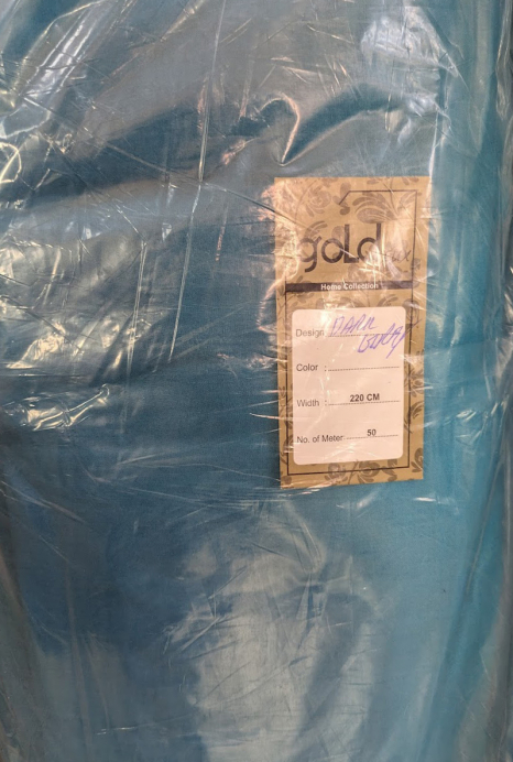 Ткань для постельного белья Бязь "Gold" Lux однотонная GLDarkBlue (50м)