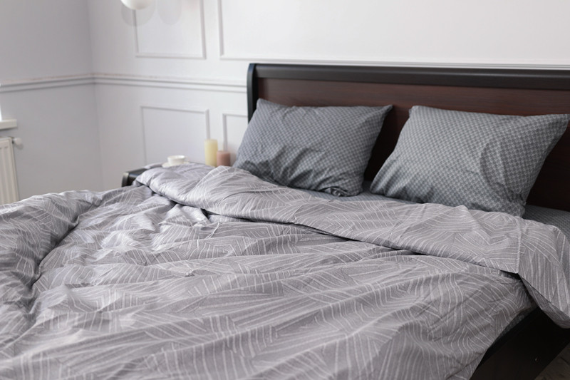 Двоспальний набір постільної білизни 180*220 із Сатину №44327AB Черешенка™