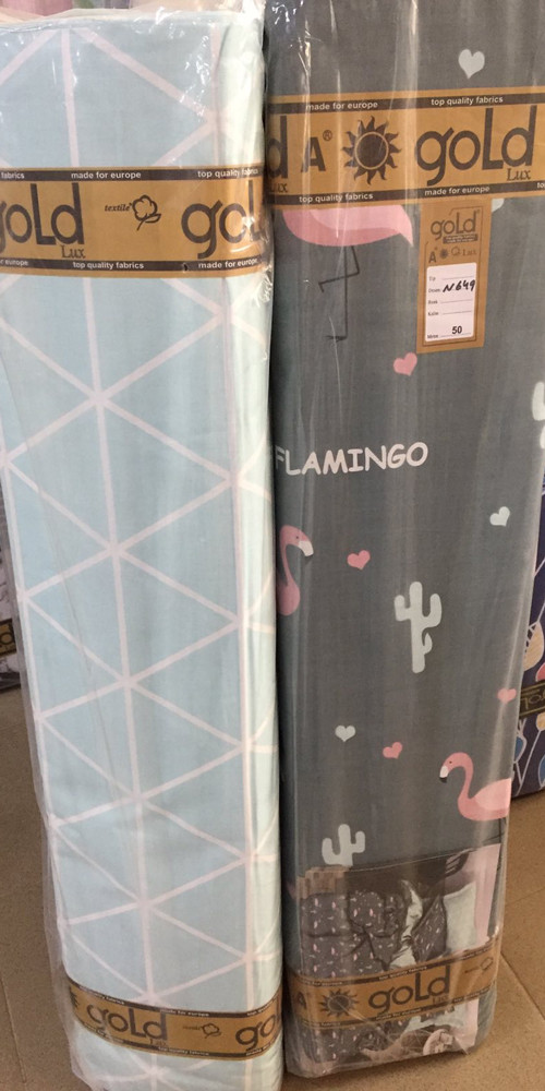 Тканина для постільної білизни Бязь "Gold" Lux GL1458 (A+B) - (50м+50м)