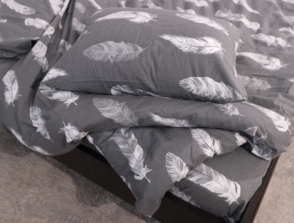 Полуторний набір постільної білизни 150*220 з Фланелі №954682 Черешенка™