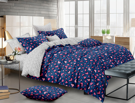 Двоспальний набір постільної білизни 180*220 із Бязі "Gold" №154091AB Черешенка™