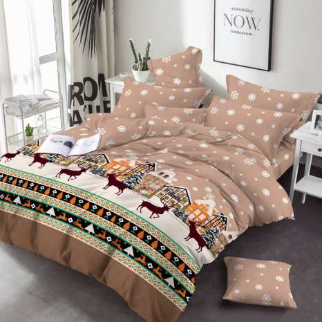 Ткань для постельного белья Бязь "Gold" Lux GL16280beige