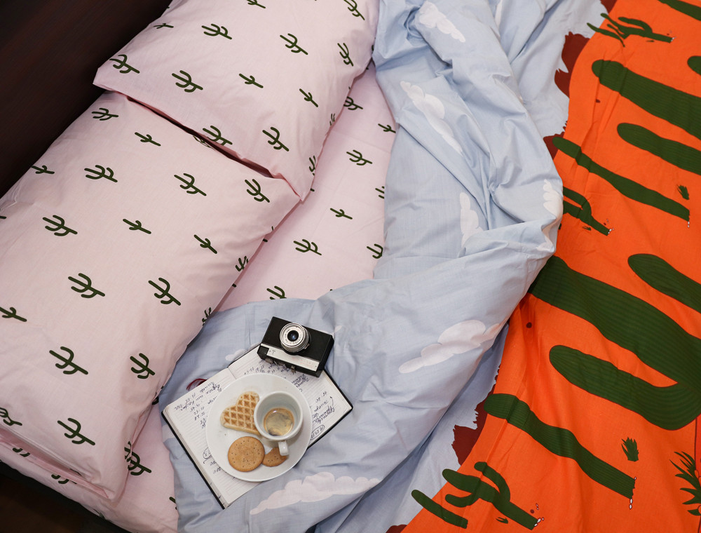 Евро макси набор постельного белья 200*220 из Бязи "Gold" №151399AB Черешенка™