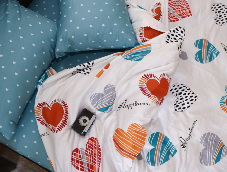 Евро макси набор постельного белья 200*220 из Сатина №049AB Черешенка™