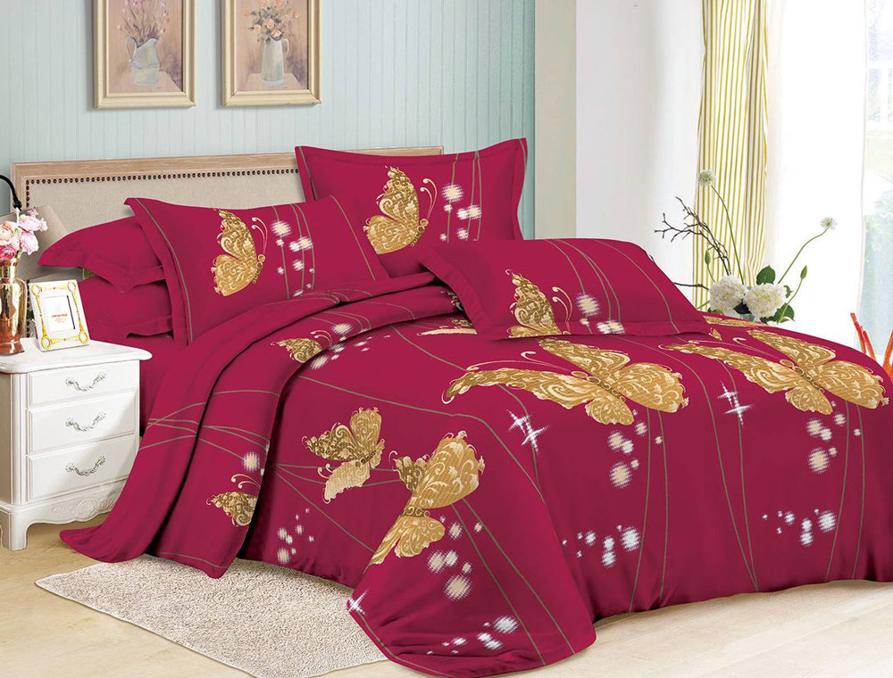 Сімейний набір постільної білизни 240*220 із полікотону №202753 Черешенька™