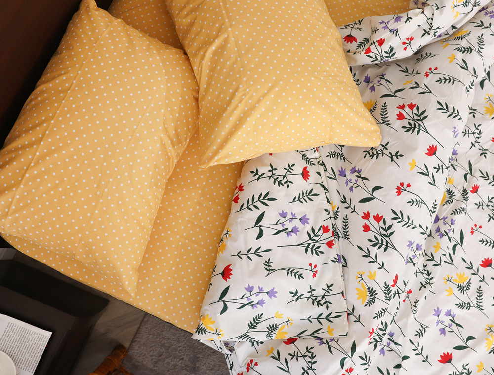 Семейный набор хлопкового постельного белья из Бязи "Gold" №5113034AB Черешенка™