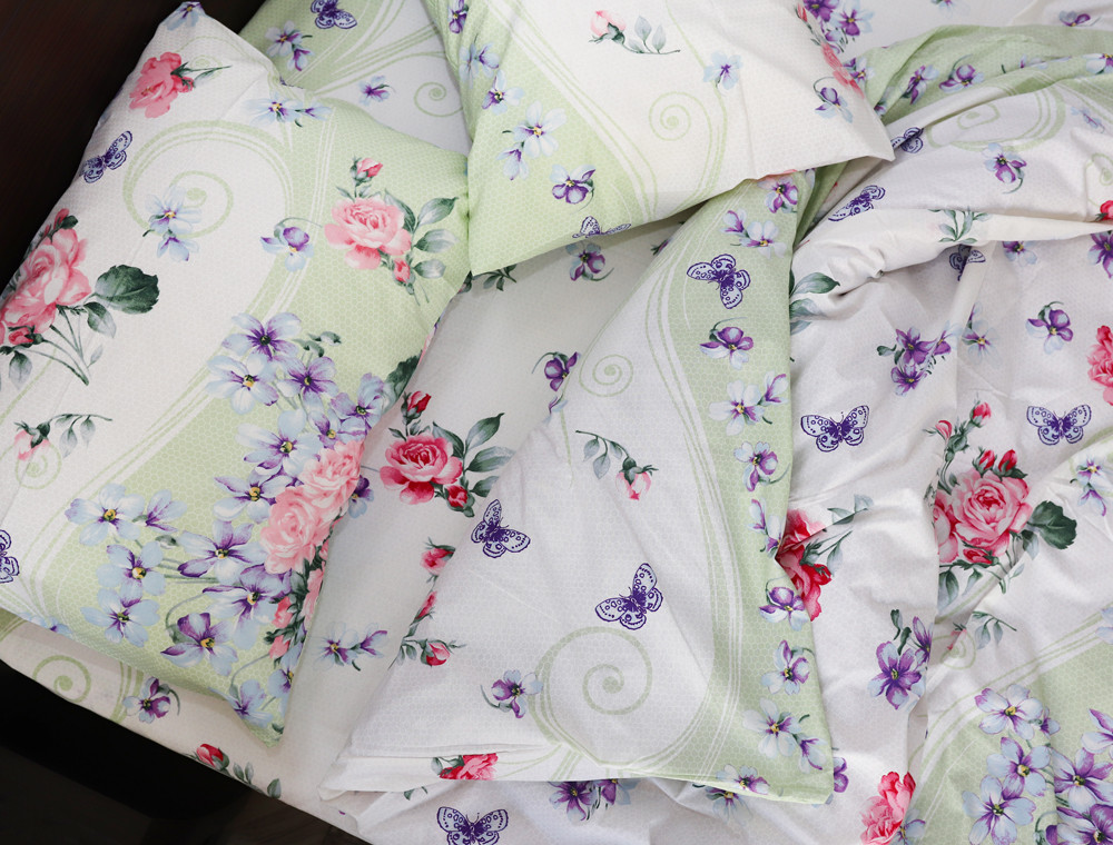 Двоспальний набір постільної білизни 180*220 із Бязі "Gold" №156963 Черешенка™