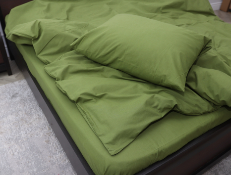 Полуторный набор однотонного постельного белья 150*220 из Бязи "Gold" №155528 Черешенка™