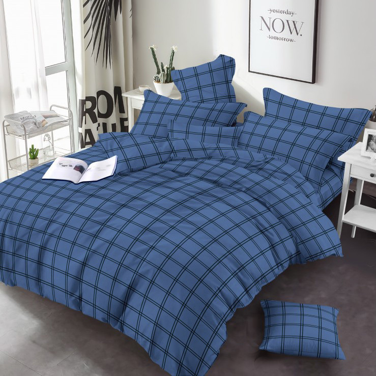 Ткань для постельного белья Бязь "Gold" Lux GLL3306blue