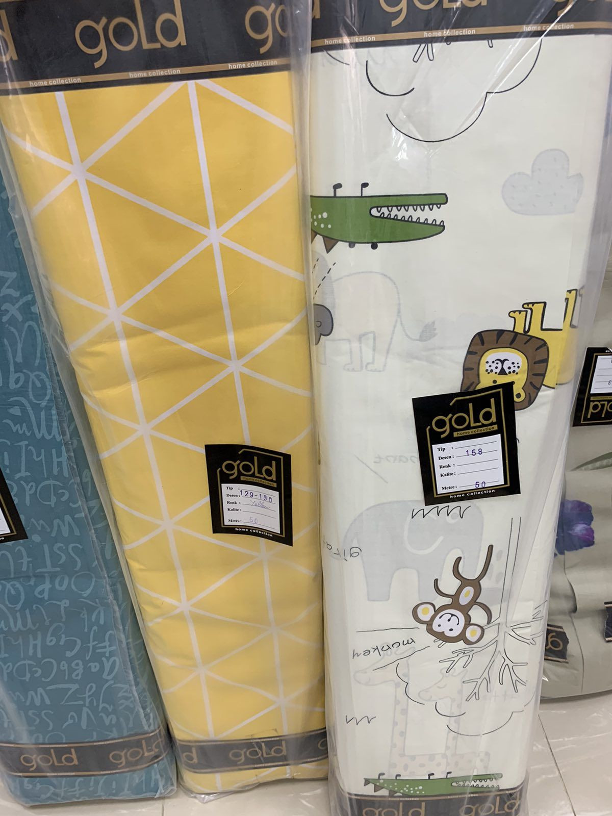 Ткань для постельного белья Бязь "Gold" Lux детская GLB178 (A+B) - (50м+50м)