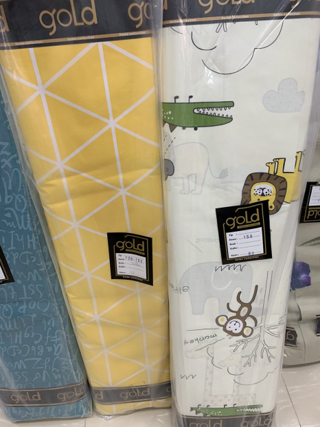 Ткань для постельного белья Бязь "Gold" Lux детская GLB178 (A+B) - (50м+50м)