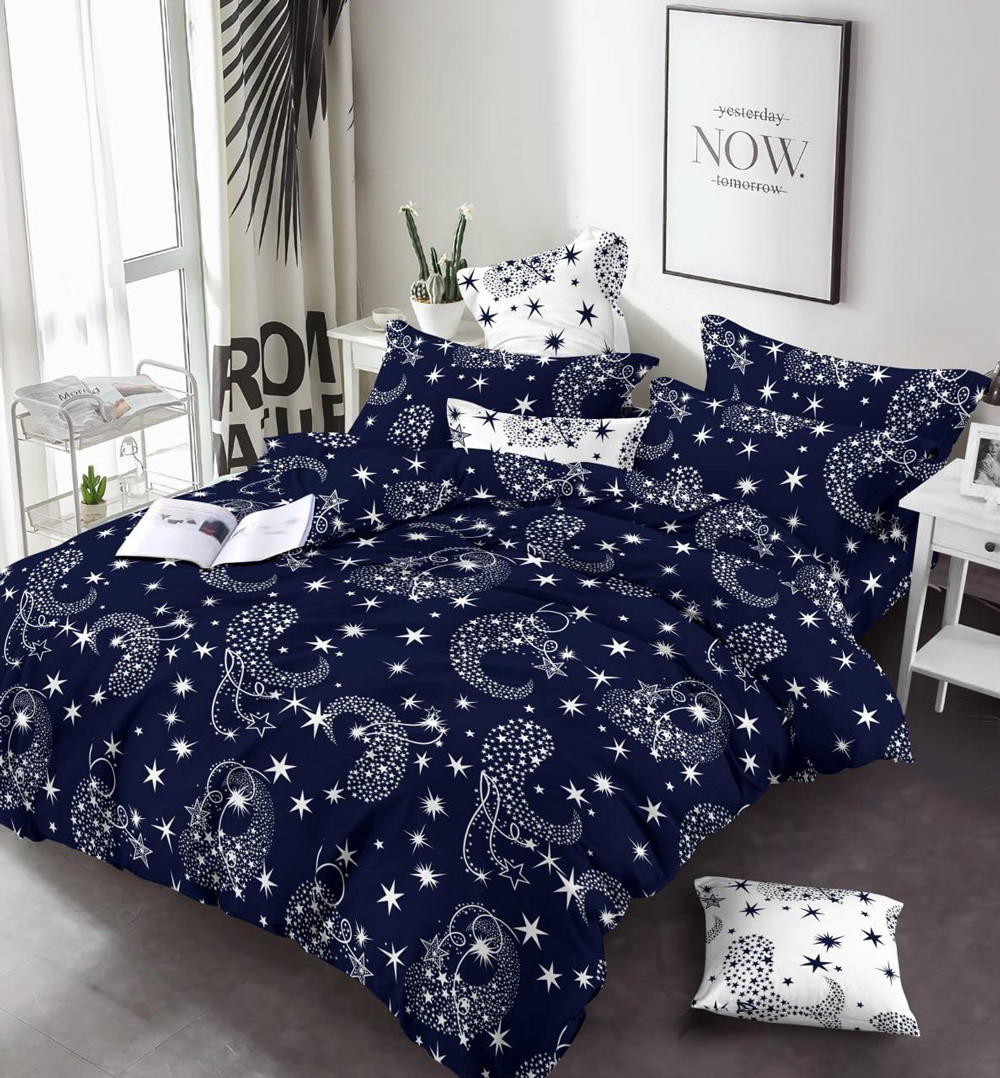 Ткань для постельного белья Бязь "Gold" Lux GL16990blue