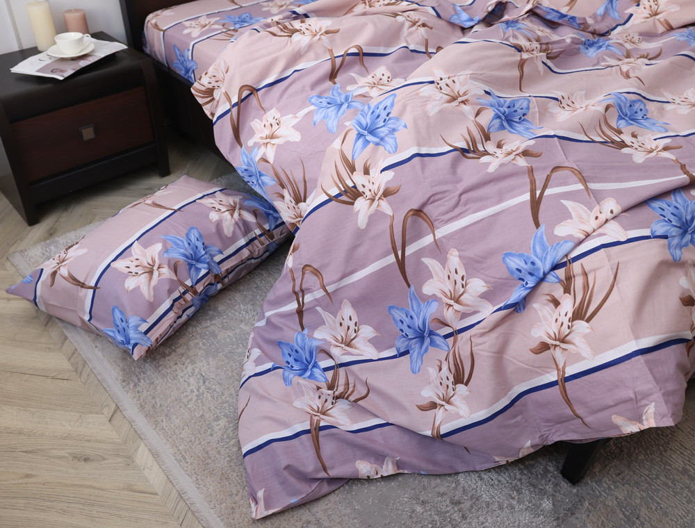 Двоспальний набір постільної білизни 180*220 із Бязі "Gold" №157134 Черешенка™