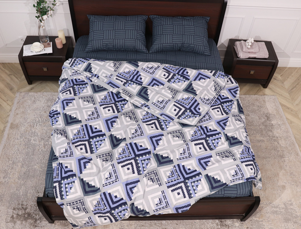 Двуспальный набор постельного белья 180*220 из Бязи "Gold" №157805AB Черешенка™