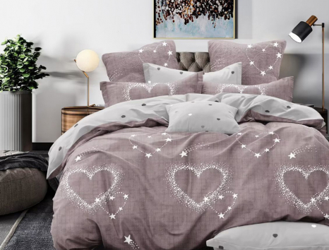 Двоспальний набір постільної білизни 180*220 із Бязі "Gold" №515075AB Черешенка™