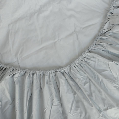 Простирадло на резинці (160*200*25) сіре №4102