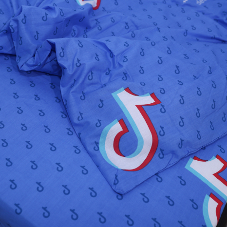 Полуторний набір постільної білизни 150*220 із Бязі "Gold" №153799 Черешенка™