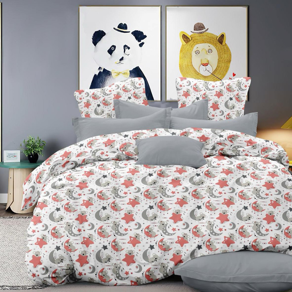 Ткань для постельного белья Бязь "Gold" Lux детская GL16540pink